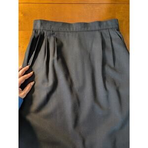 Vintage Sag Harbor Pencil Skirt Women’s 12 Black Pockets Preppy Academic Career